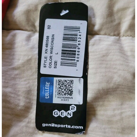 Wisconsin Badgers Gen 2 Short Sleeve Tee Shirt L Youth Apparel Red Sportsware - Picture 8 of 8